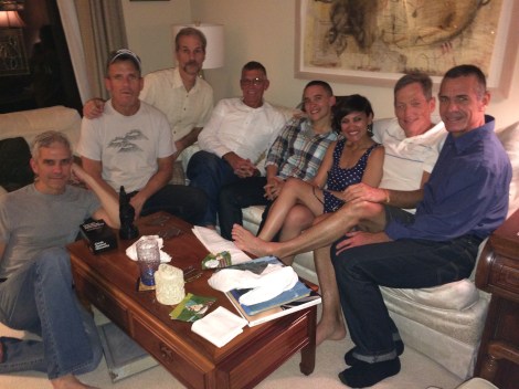 Naomi with David's friends